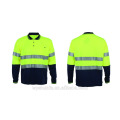 high visibility polo shirt long sleeve high visibility reflective tape t-shirt reflective safety clothing safety workwear